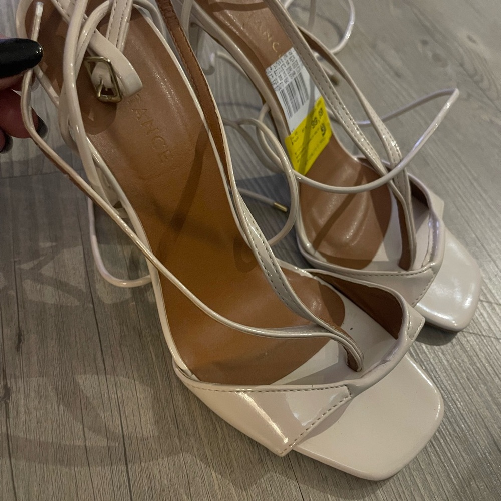 NEVER USED Nude Strappy Heels